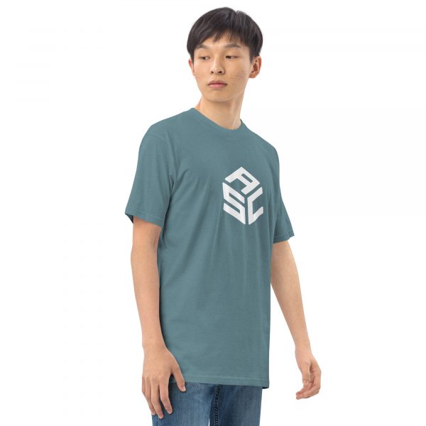 Men’s premium heavyweight tee - ASC logo front & text on back - Image 23