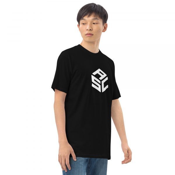Men’s premium heavyweight tee - ASC logo front & text on back - Image 2