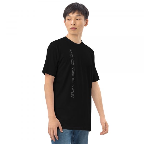 Men’s premium heavyweight tee - ASC vertical text - Image 2