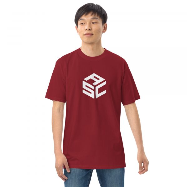 Men’s premium heavyweight tee - ASC logo front & text on back - Image 19