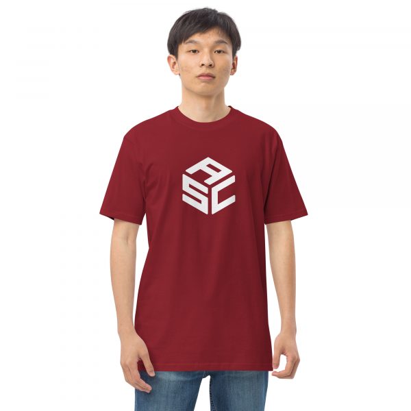 Men’s premium heavyweight tee - ASC logo front & text on back - Image 15