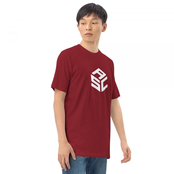 Men’s premium heavyweight tee - ASC logo front & text on back - Image 16
