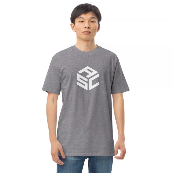 Men’s premium heavyweight tee - ASC logo front & text on back - Image 29