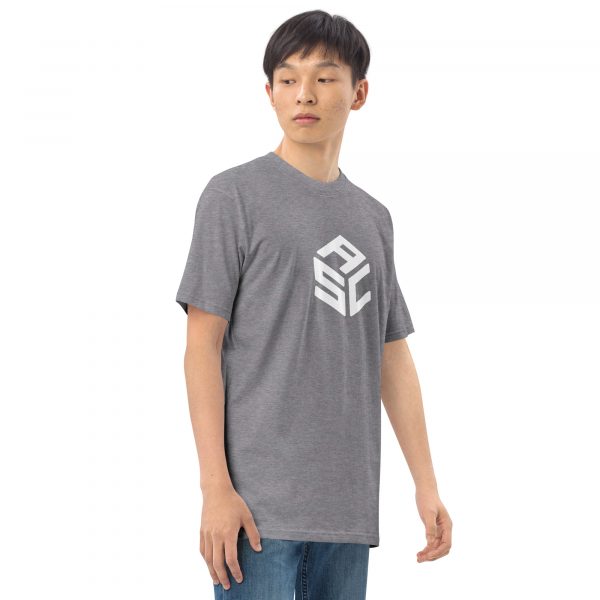 Men’s premium heavyweight tee - ASC logo front & text on back - Image 30