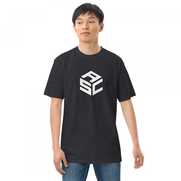 Men’s premium heavyweight tee - ASC logo front & text on back - Image 12