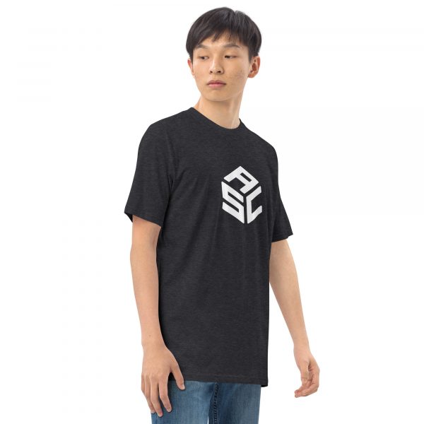 Men’s premium heavyweight tee - ASC logo front & text on back - Image 9