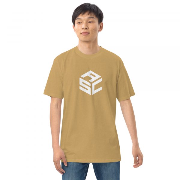 Men’s premium heavyweight tee - ASC logo front & text on back - Image 40