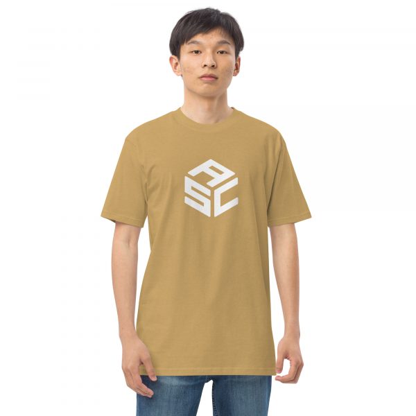 Men’s premium heavyweight tee - ASC logo front & text on back - Image 36