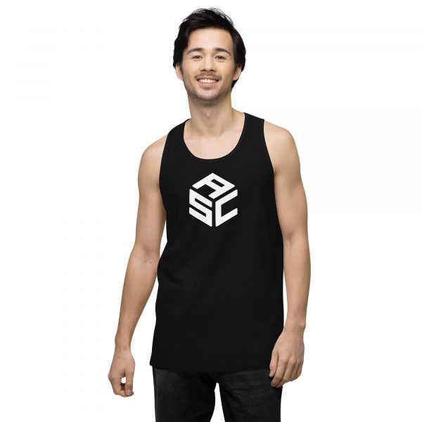 ASC 1 ATM Living Men’s premium tank top - Image 2